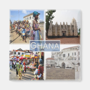 zGH008 GHANA, Mosaic, Africa, Fridge Magnet