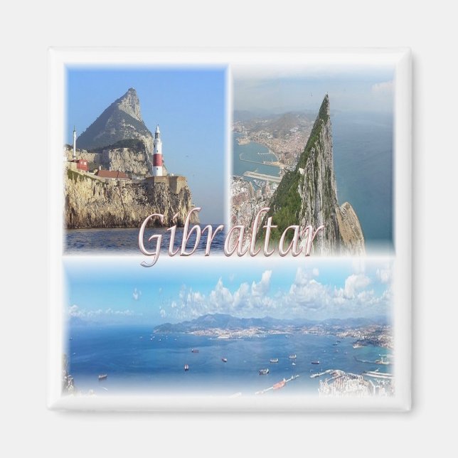 zGI005 GIBRALTAR, Europe, Fridge Magnet (Front)
