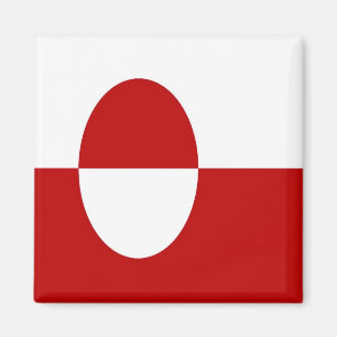 zGL001 GREENLAND Flag, America, Fridge Magnet