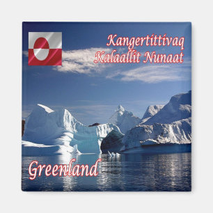 zGL006 SCORESBY SUND, Iceberg, Greenland, Fridge Magnet