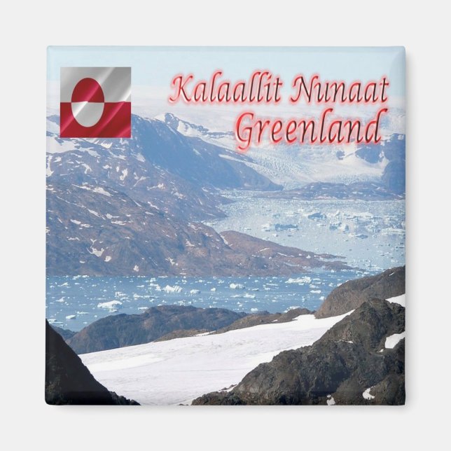 zGL011 GREENLAND, Nuuk Bay, Kalaallit Nunaat,  Magnet (Front)