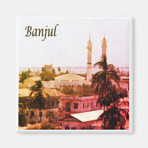 zGM004 BANJUL, Gambia, Africa, Fridge Magnet