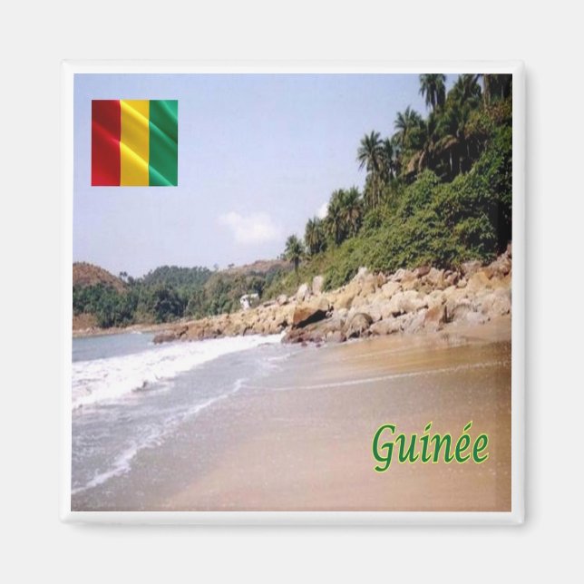 zGN008 GUINEA, Governor's Beach, Africa, Fridge Magnet (Front)