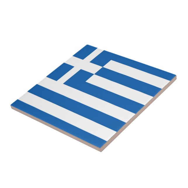 zGR001 Greece, GREEK FLAG, Tile (Side)