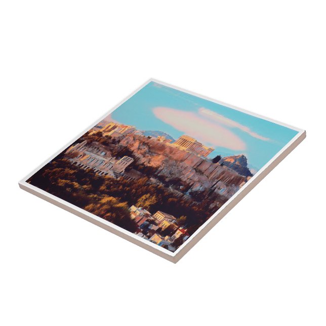 zGR009 ATHENS, Acropolis, Greece, Tile (Side)