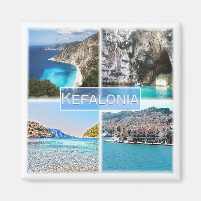 zGR023 KEFALONIA, Greece, Europe, Fridge Magnet (Front)