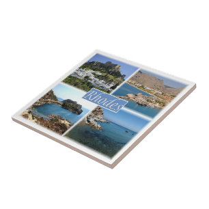 zGR025 RHODES, Greece, Europe, Tile