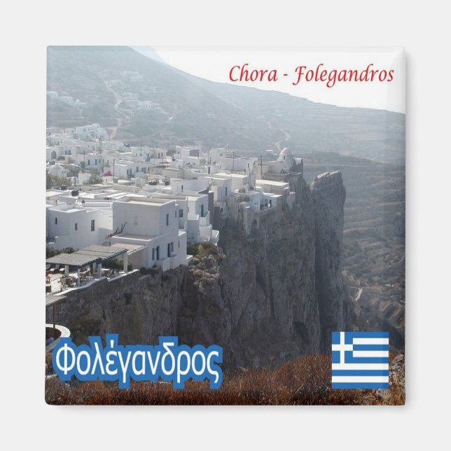 zGR027 FOLEGANDROS, Greece, Fridge Magnet (Front)