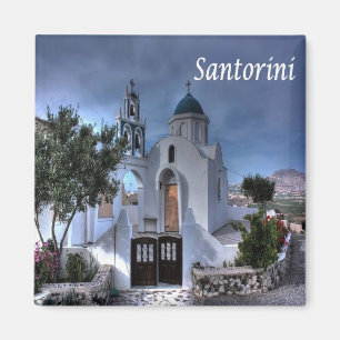 zGR034 SANTORINI, Greece, Fridge Magnet