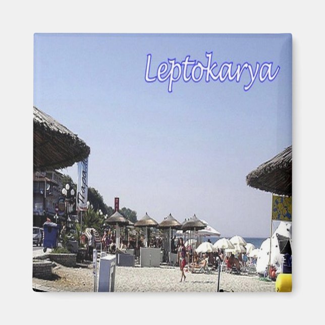 zGR054 LEPTOKARYA Greece, Fridge Magnet (Front)