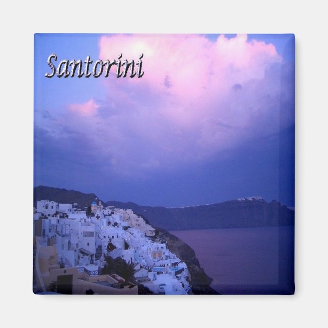 zGR079 SANTORINI, Oia Sunset, Greece, Fridge Magnet (Front)