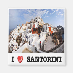 zGR085 SANTORINI I Love Oia, Greece, Fridge Magnet