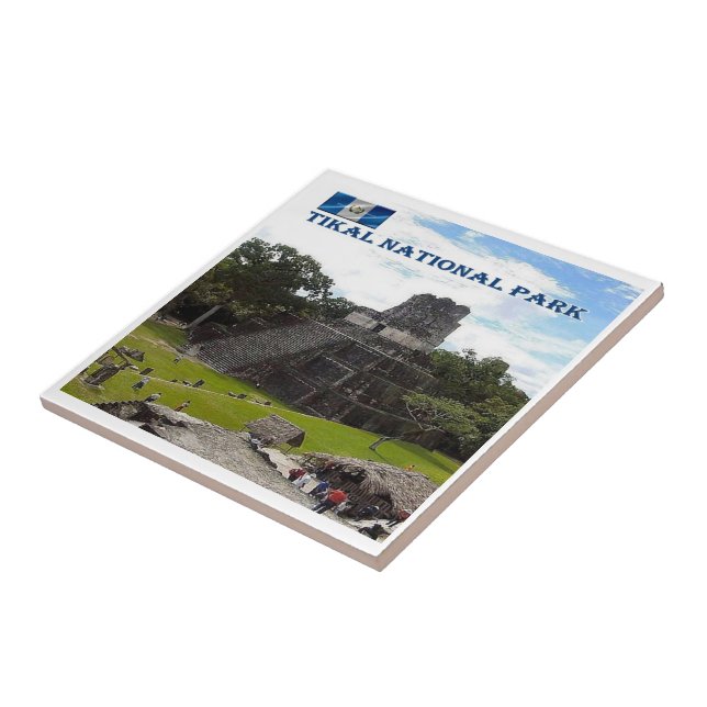 zGT016 TIKAL National Park, Guatemala, Tile (Side)