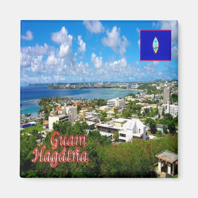 zGU002 HAGATNA, GUAM, Panorama, Oceania, Fridge Magnet (Front)