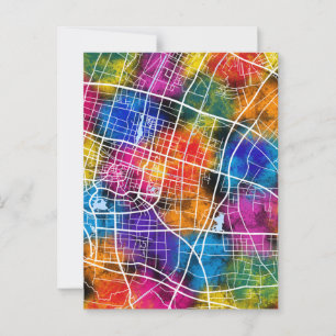 Zhangjiagang China City Map Postcard