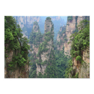 Zhangjiajie National Forest Park Avatar Mountains Photo Print