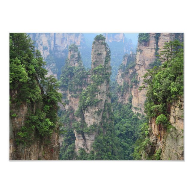 Zhangjiajie National Forest Park Avatar Mountains Photo Print (Front)