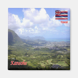 zHI007 KANEOHE, HAWAII, Panorama, Oceania, Fridge Magnet