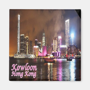 zHK004 KOWLOON Hong Kong, Asia, Fridge Magnet