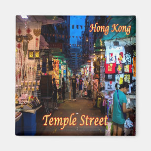 zHK006 Hong Kong TEMPLE STREET Night Market Magnet