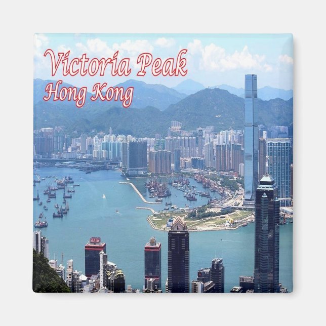 zHK017 VICTORIA PEAK Hong Kong, Asia, Fridge  Magnet (Front)