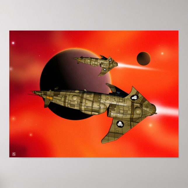 Zhodani Trader Ship Poster 'Distant Shores 1' (Front)