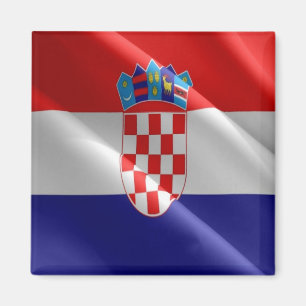 zHR002 CROATIA, Croatian Waving Flag, Fridge  Magnet