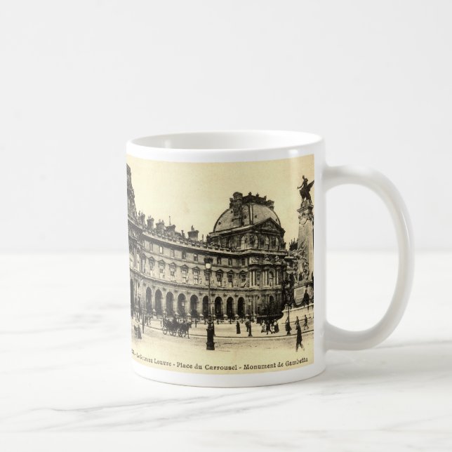 ZHR0035 Vintage 1905 Louvre, Paris, France Coffee Mug (Right)