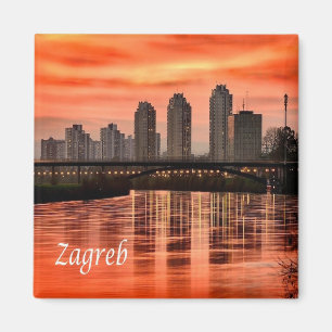 zHR004 ZAGREB, Croatia, Europe, Fridge Magnet