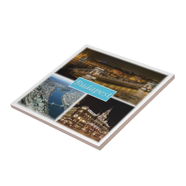 zHU003 BUDAPEST Hungary, Tile (Side)