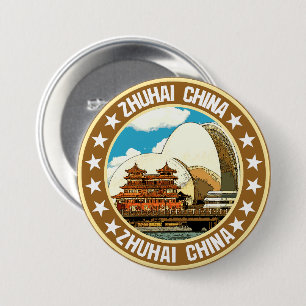 Zhuhai 7.5 cm round badge