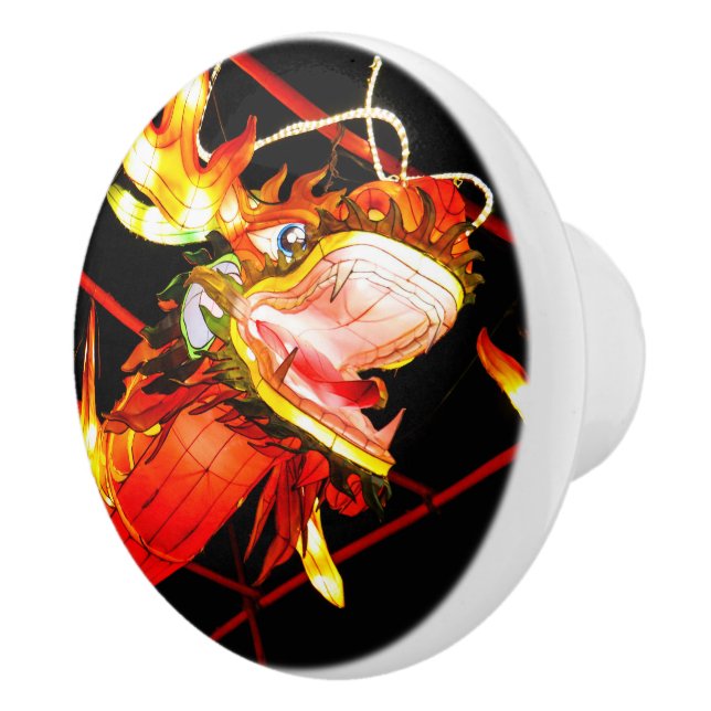 Zhulong Fire Dragon  Ceramic Knob (Right)