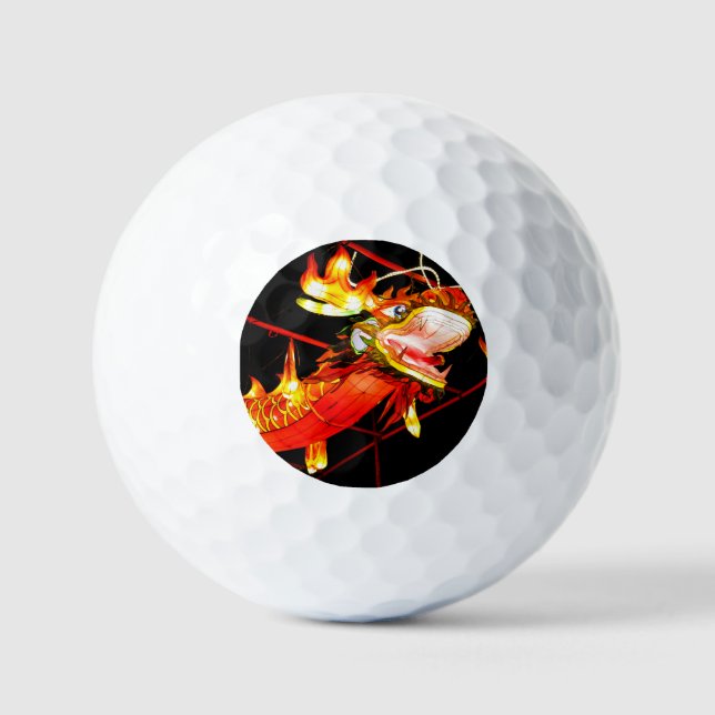 Zhulong Fire Dragon  Golf Balls (Front)