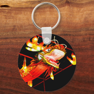 Zhulong Fire Dragon  Key Ring