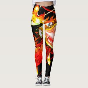 Zhulong Fire Dragon  Leggings