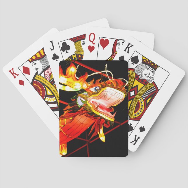 Zhulong Fire Dragon  Playing Cards (Back)