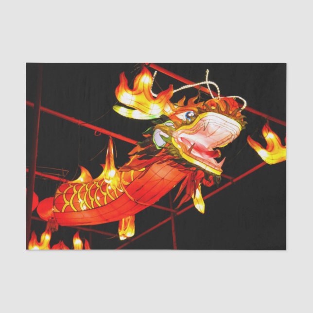 Zhulong Fire Dragon  Tissue Paper (Front)