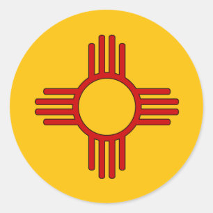 Zia Classic Round Sticker