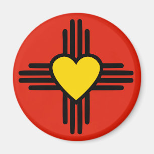 Zia Heart Symbol Magnet