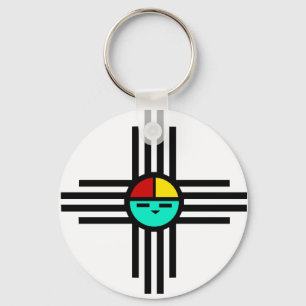 Zia Sun God Key Ring