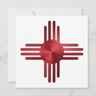Zia Sun Red Invitation