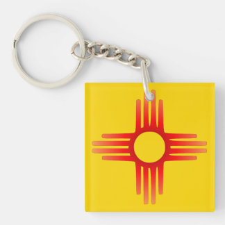 Zia Sun Symbol Keychain