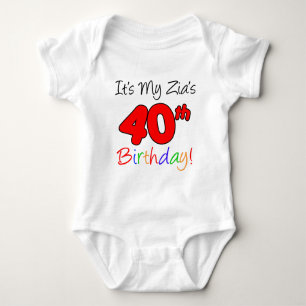 Zia's 40th Birthday Baby Bodysuit