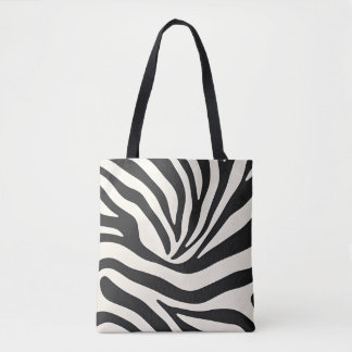 Zibbra-Inspired Striped Tote Bag