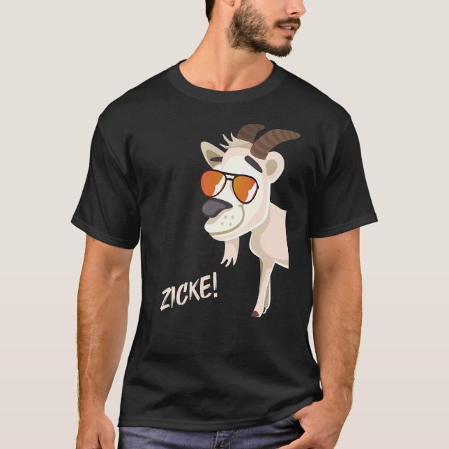 Zicke With Sunglasses T-Shirt (Front)