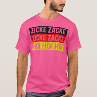 Zicke Zacke Hoi Oktoberfest German Flag Party Funn T-Shirt