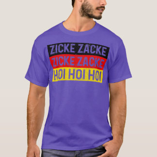 Zicke Zacke Hoi Oktoberfest German Flag Party Funn T-Shirt
