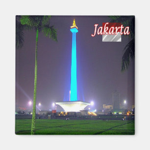 zID010 MEDAN MERDEKA PARK, Indonesia, Fridge Magnet
