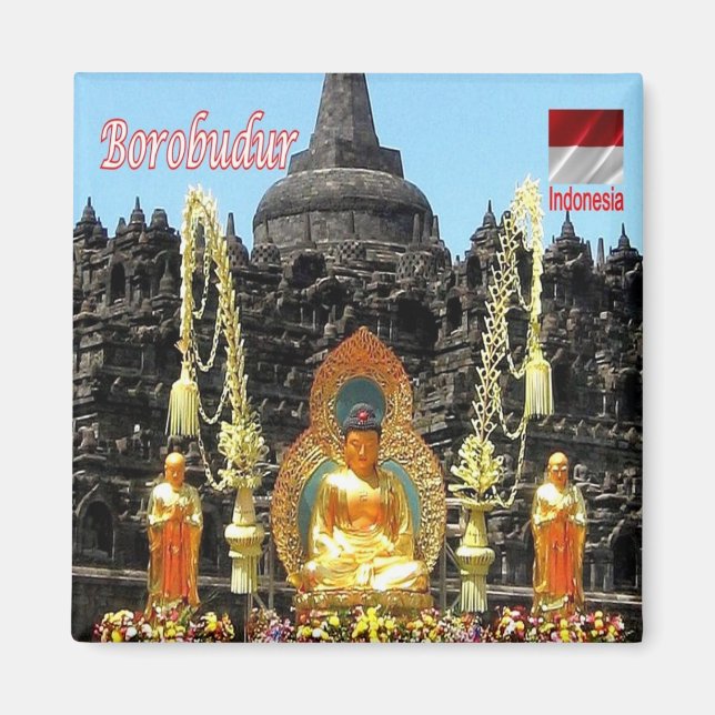 zID023 Vesak day BOROBUDUR, Indonesia Asia, Fridge Magnet (Front)