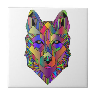 Zidika Vascouver Wolf Sticker - Colours Classic Tile